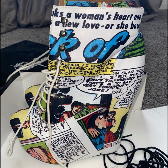 LIMITEDEDITION Jeffery Campbell x Black Milk Sz 11 - Picture 6 of 8